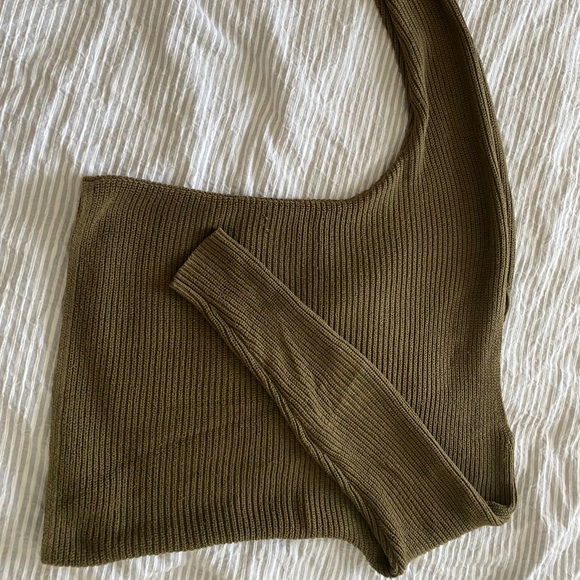 Green robbed sweater - Picture 2 of 2